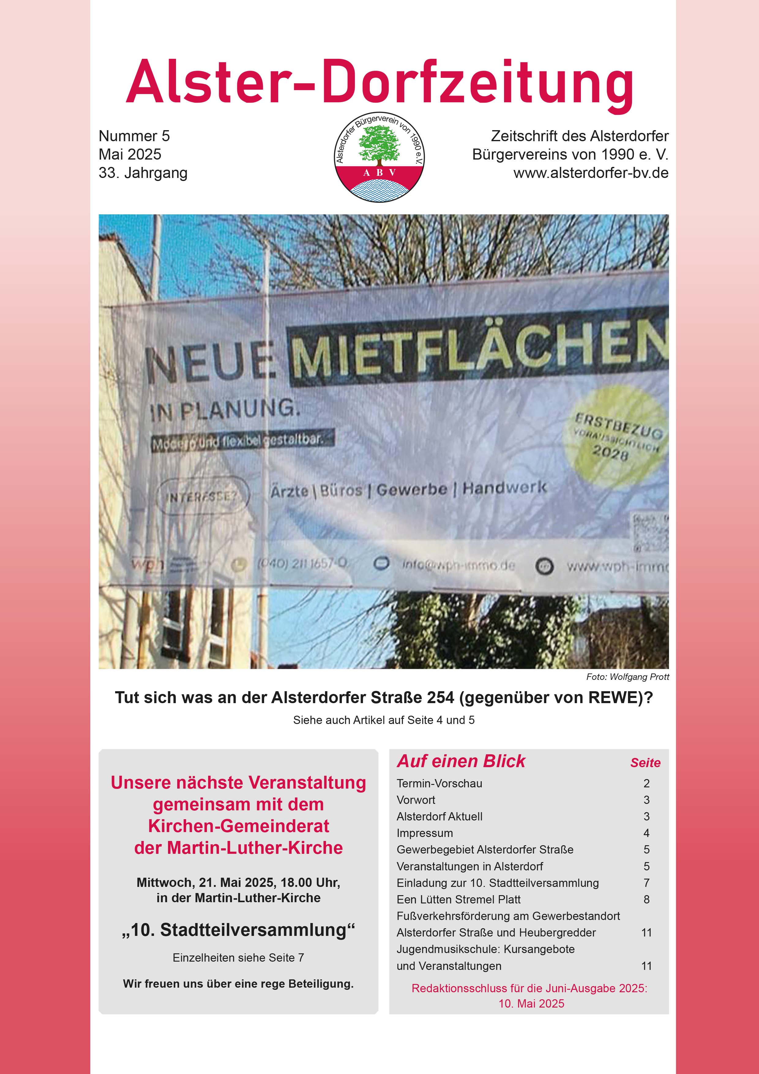 Alster Dorfzeitung 201912titel