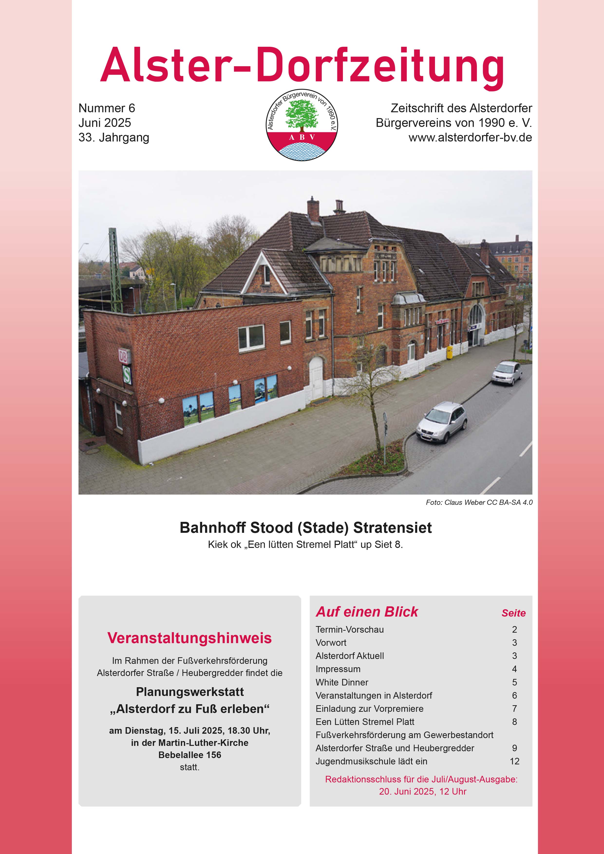Alster Dorfzeitung 201912titel