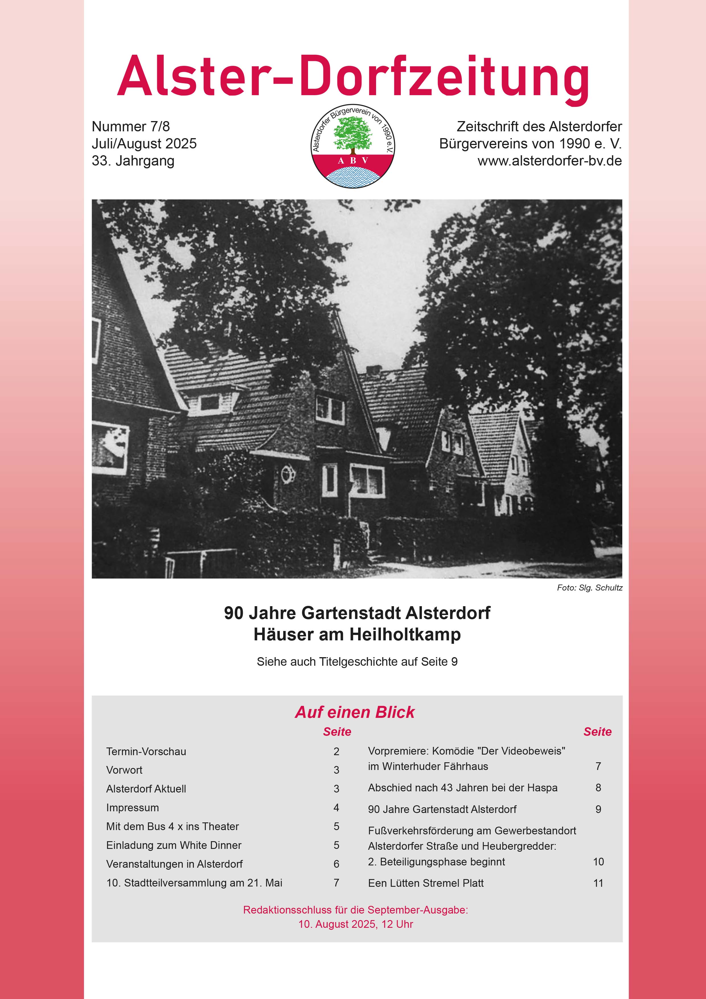 Alster Dorfzeitung 201912titel