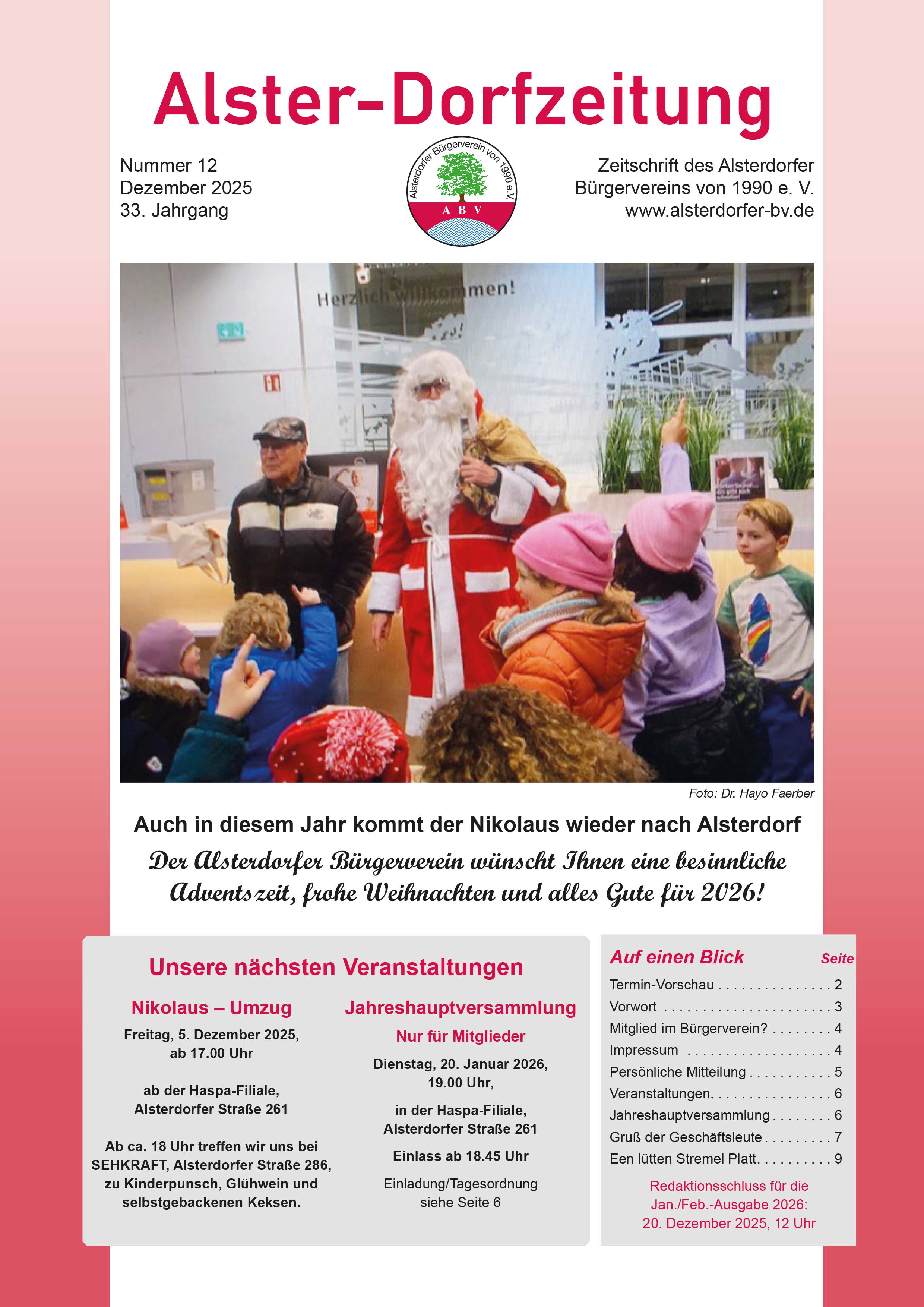 Alster Dorfzeitung 201912titel